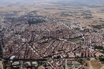 Vista aérea de Albacete ciudad.