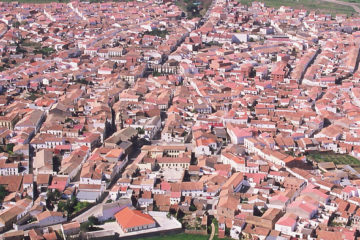 Vista aérea de Cabeza del Buey.
