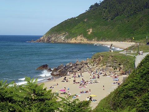 Playa en Caravia.