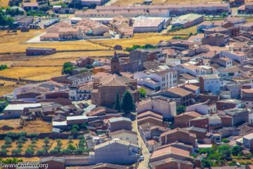 Vista aérea de Fuenlabrada de los Montes.