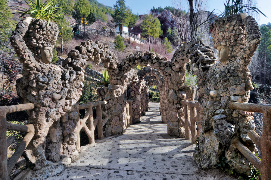 Jardines en La Pobla de Lillet.