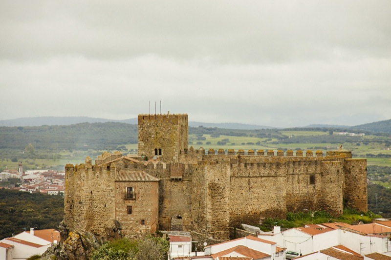 Castillo en Segura de León.