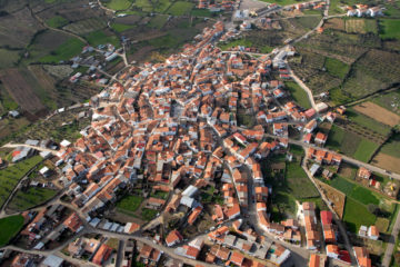 Vista aérea de Valdecaballeros.